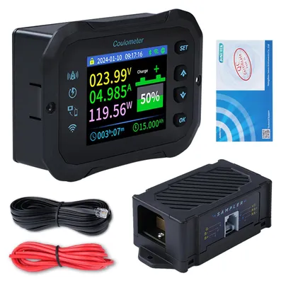 600A WLAN Batteriemonitor 10-100V Coulombmeter mit App