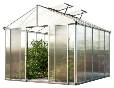 Zdjęcie produktu dla GFP szklarnia RUBIN 5 rama aluminiowa 262x320 cm - grube panele poliwęglanowe ok. 10 mm