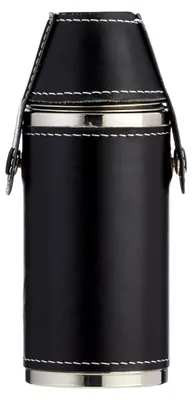 Produktbild von Jagdflasche mit 2 Bechern, Schwarz, 200 ml