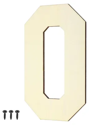 Productafbeelding van Houten letters en cijfers - Om te beschilderen en te decoreren - 20 cm / 8 inch