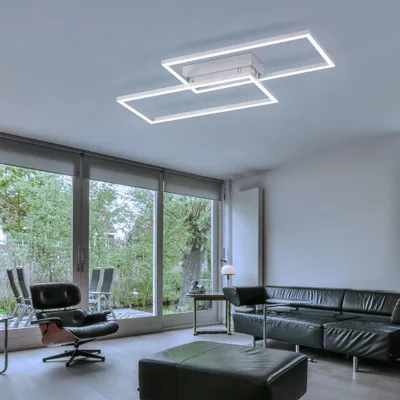Zdjęcie produktu dla Lampa sufitowa LED, zdalne sterowanie, przełączanie CCT, biała, 27 W