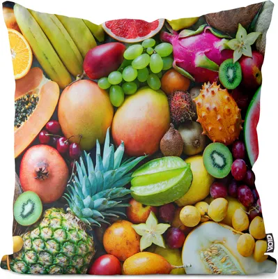 Produktbild von VOID Obst Sommerfrüchte Kissenbezug Kissenhülle Sofakissen Kissen Deko Outdoor-Kissen Dekokissen