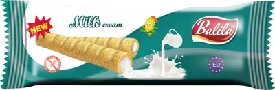Produktbild von GLUTENFREIE MAISROHRCHECKS MIT MILCHCREME 18 g – BALILA