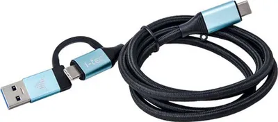 Produktbild von i-tec USB-C auf USB-C Kabel mit integriertem USB 3.0 Adapter
