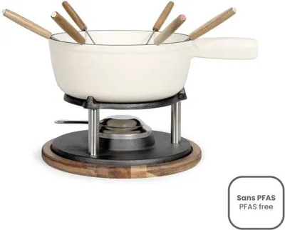 Zdjęcie produktu dla Zestaw do fondue z 6 widelczykami do śmietany Livoo MEN426C
