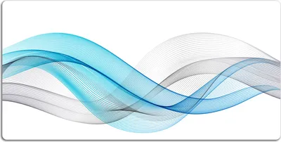 Produktbild von Schreibtischmatte Tischunterlage 120x60 cm Mauspad - Blau-graue Streifen