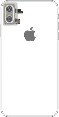 Produktbild von Clappio, Ersatzteil Rückkamera Modul + Flexkabel für Apple iPhone XS Max, Schwarz