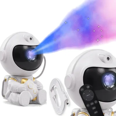 Immagine prodotto di Proiettore a LED a forma di astronauta USB, luce notturna per bambini