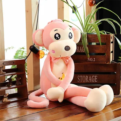 Produktbild von Plüschtier Affe Kuscheltier 40 cm Rosa
