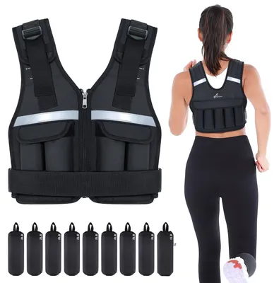 Immagine prodotto di Gilet da allenamento con pesi regolabili, da 1 kg a 8 kg
