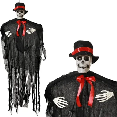 Obrázek produktu pro Halloween dekorace kostra 95 x 75 cm