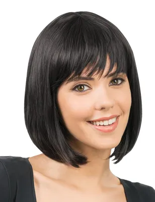 Immagine prodotto di Parrucca nera a caschetto modellabile, da donna - Taglia unica