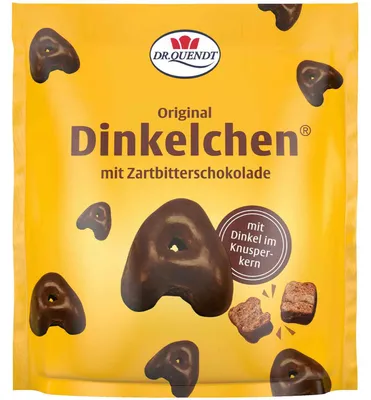 Immagine prodotto di Farro originale Dr Quendt ricoperto di cioccolato fondente 85g