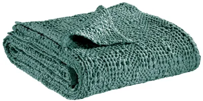 Produktbild von Bettüberwurf Tana aus 100% Baumwolle - Graugrün - 240 x 260 cm