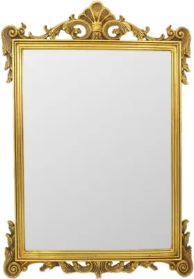 Produktbild von Casa Padrino Barock Spiegel Gold 75 x H. 110 cm - Wandspiegel im Barockstil - Antik Stil Garderoben Spiegel - Wohnzimmer Spiegel - Barock Möbel