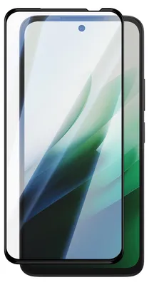 Immagine prodotto di Avizar, pellicola protettiva in vetro temperato per Xiaomi Redmi 15, adesivo totale, bordi smussati, colore nero/trasparente