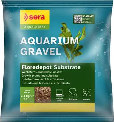 Produktbild von Sera Aquariumgrund Gravel Floredepot Substrate 2,4 kg