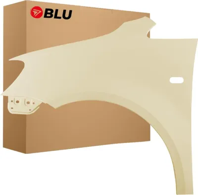 Productafbeelding van BLU Spatbord geschikt voor VW Volkswagen Caddy III 3 2K R115 Links Wit Hellelfenbein Taxi | 2010-2015 | Voorzijde | Gelakt | Montageklaar | Verzinkt