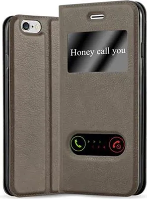 Produktbild von Cadorabo Schutzhülle für Apple iPhone 6 / 6S Hülle in Braun Handyhülle Book Case Cover Etui