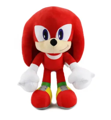 Produktbild von Knuckles Plüschtier 30 cm – Sonic the Hedgehog Kuscheltier – Weiches Spielzeug für Kinder
