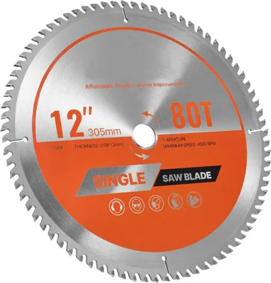 Produktbild von SucceBuy Kreissägeblatt (305 mm Durchmesser, 80 präzise Zähne, 3 mm Stärke) für Sperrholz, OSB und Hartholz, geeignet für Kreissägen, langlebiges Legierungsmaterial mit geräuschmindernden Wärmeabzügen