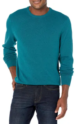 Productafbeelding van A. Essentials, herenpullover met lange mouwen en ronde hals, 100% katoen