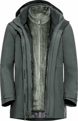 Produktbild von Jack Wolfskin Damen Rotwand 3in1 Jacke slate green XL