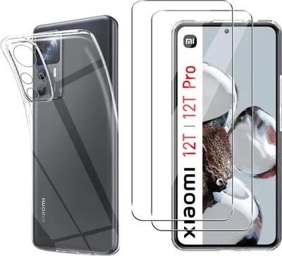 Produktbild von Hülle für Xiaomi 12T / Xiaomi 12T PRO mit 2 Displayschutzfolien aus Hartglas Phonillico®