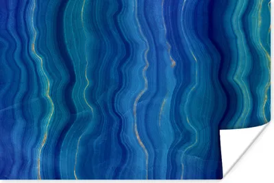 Produktbild von MuchoWow® Poster Achat-Geode - Edelsteine - Blau 180x120 cm - Fotoplakat