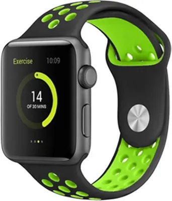 Obrázok produktu pre Swissten - Športový remienok pre Apple Watch 38-41 mm (čierno-zelený)