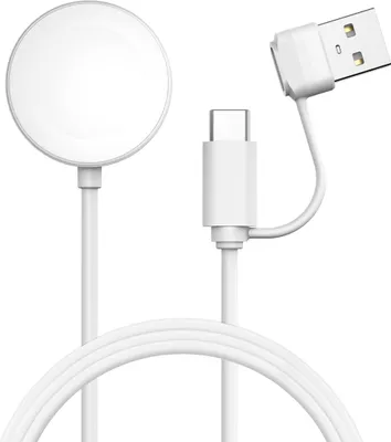 Produktbild von imoshion Ladekabel für die Watch USB-C und USB-A – 2 Meter – Weiß