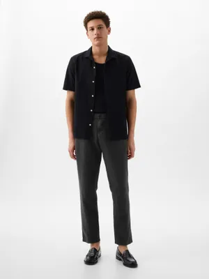 Produktbild von Gap Herren Leinenhose Slim Fit, Bundweite 34, Länge 30, mittelhoher Bund