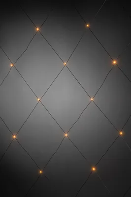 Produktbild von Konstsmide - LED Lichternetz, 32 bernsteinfarbene Dioden, 24V Außentrafo, schwarzes Kabel; 3748-800