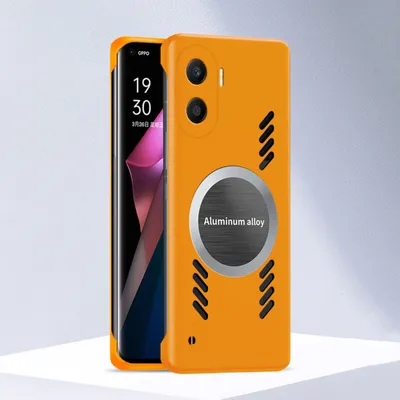 Produktbild von Honor X40i Hülle, Frameless PC Matt Kühlabdeckung Loch Wärmeableitung Schutzhülle für Honor X40i Orange