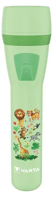 Produktbild von Varta Kids Flashlight, Taschenlampe, Hellgrün, Acrylnitril-Butadien-Styrol (ABS), Polycarbonat (PC), Thermoplast, 1 m, 4 m, AA