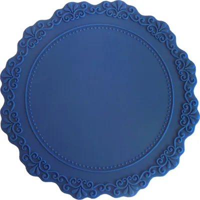 Produktbild von Tischset mit Retro-Prägung, rund, wasserdicht, ölbeständig, verbrühungshemmend, spülmaschinenfest, Essmatte, Küchenbedarf