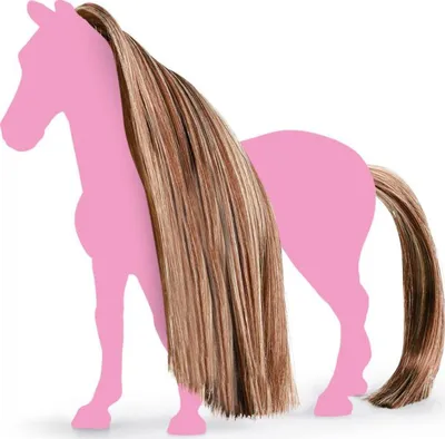 Obrázek produktu pro schleich HORSE CLUB Sofia’s Beauties 42653, Účes pro figurky hraček, 3 rok/roky, Brushable hair, Horses, Hnědá