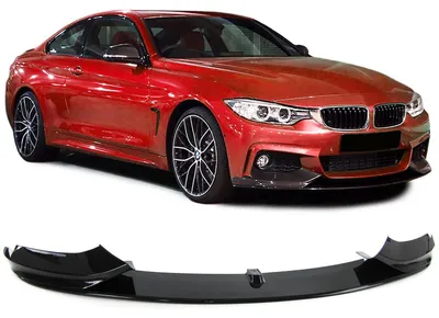 Produktbild von Frontspoiler für BMW 4er F32 11/2013- mit M-Paket 1-teilig Spoiler schwarz Glanz