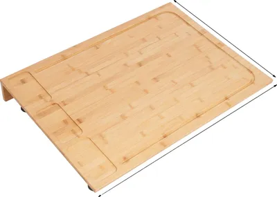Produktbild von Schneidebrett, Kochfeldabdeckung, Bambusmaterial, Größe 75x54 cm, Holzfarbe