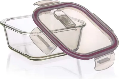 Produktbild von Frischhalteglas Lora 500ml - bordeaux Deckel
