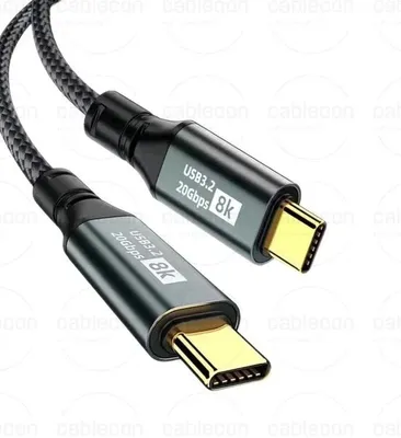 Produktbild von USB-C 3.2 Typ-C-C Kabel 5A PD 100W Laptop Handy Schnellladekabel Lade Datenkabel