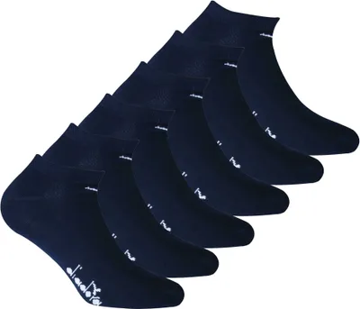 Produktbild von Diadora Uni Sneaker Socken, 6er Pack - Socken, Mercerisierte Baumwolle, Logo, einfarbig Dunkelblau 35-38