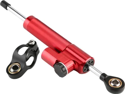 Obrázok produktu pre Univerzálny stabilizátor riadidiel motocykla z hliníkovej zliatiny (červený a čierny)