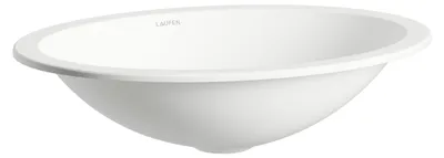 Image de LAUFEN FORM lavabo à encastrer par le bas, ovale, sans trou pour robinet, sans trop-plein, 425x325x110mm, blanc brillant, H513FM40001121