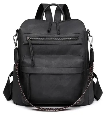 Image de Sac à dos, conception anti-vol, grande capacité, noir