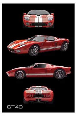 Productafbeelding van GT40 - 61x91,5 cm - Poster