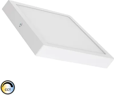 Produktbild von LED-Deckenleuchte 18W Eckig Superslim CCT Wählbar205x205 mm Wählbar (Warm-Neutral-Kalt)
