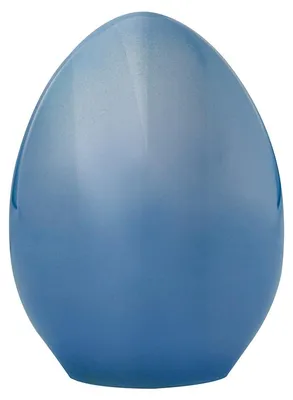 Image de Œuf en porcelaine KPM, de couleur bleue.