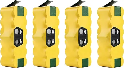 Obrázok produktu pre Ni-MH batéria pre iRobot Roomba, kapacita 5000 mAh, kompatibilná s viacerými modelmi , 4 kusy batérií s kapacitou 5,0 Ah
