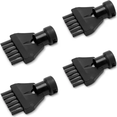 Produktbild von Kärcher Original Fugenbürstenset mit 4 Bürsten, für alle kärcher SC EasyFix und Deluxe Dampfreiniger, schwarz